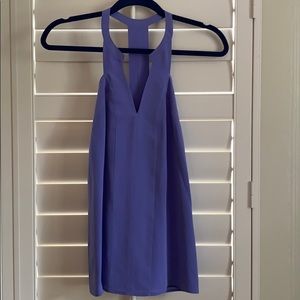 Purple silk tank top